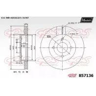 Тормозной диск MAXTECH 4327082 8 57136 857136.0000 FP6SV