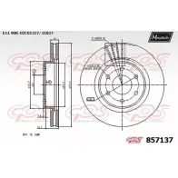 Тормозной диск MAXTECH 4327086 85 7137 24SP0R 857137.0000