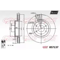 Тормозной диск MAXTECH 8571 37 4327087 Z3C35 857137.6060