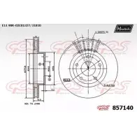 Тормозной диск MAXTECH 8571 40 857140.0000 T7KTW 4327094