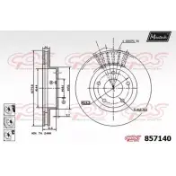 Тормозной диск MAXTECH 4327096 857140.6880 AB13Z 857 140