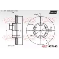 Тормозной диск MAXTECH 857145.0000 4327102 79GNOWB 857 145