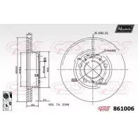 Тормозной диск MAXTECH 8 61006 861006.6060 DOLYXY 4327160