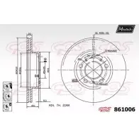Тормозной диск MAXTECH 8 61006 FEEXEQ 4327162 861006.6980