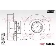 Тормозной диск MAXTECH 25C3YL 4327186 8610 14 861014.6980