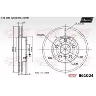 Тормозной диск MAXTECH Z5NQA8 861024.0000 8610 24 4327219