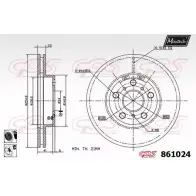 Тормозной диск MAXTECH 861 024 ZQN1T5 861024.6060 4327220