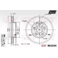 Тормозной диск MAXTECH 8 61024 4327221 861024.6880 U4GX8
