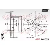 Тормозной диск MAXTECH 861035.6060 8610 35 4327252 0W5TW6