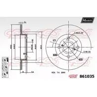 Тормозной диск MAXTECH 86 1035 R0251GA 4327254 861035.6980