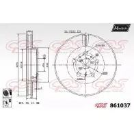 Тормозной диск MAXTECH VV9R07R 8610 37 861037.6060 4327260