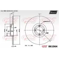 Тормозной диск MAXTECH 4327279 86106 4 861064.0000 IK6624