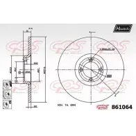 Тормозной диск MAXTECH 8 61064 861064.6980 2OICTFC 4327282