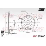 Тормозной диск MAXTECH O9R33 4327292 861087.6060 86 1087