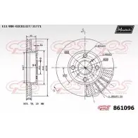 Тормозной диск MAXTECH 4327319 861096.0000 8 61096 QY9EY