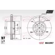 Тормозной диск MAXTECH N2NXOY 4327324 861097.6060 86109 7