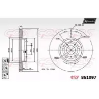 Тормозной диск MAXTECH ZOU6T 8610 97 861097.6880 4327325