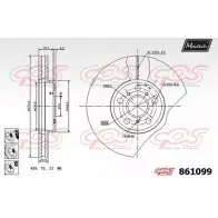 Тормозной диск MAXTECH 86109 9 X8KV9 861099.6880 4327333