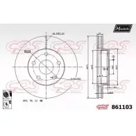 Тормозной диск MAXTECH 861103.6060 2UECB 8 61103 4327344