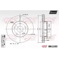 Тормозной диск MAXTECH 4327345 8 61103 861103.6880 ZWE5SK