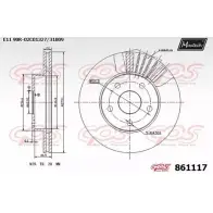 Тормозной диск MAXTECH 86 1117 4327371 861117.0000 8N0S33C
