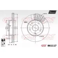 Тормозной диск MAXTECH 86111 7 9GAKJ 861117.6060 4327372