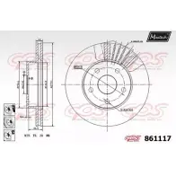 Тормозной диск MAXTECH 4327373 86 1117 ZYPMTZR 861117.6880