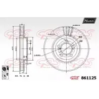 Тормозной диск MAXTECH 861125.6060 4327380 861 125 CPQNYHK