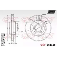 Тормозной диск MAXTECH C9AJF 4327381 861 125 861125.6880