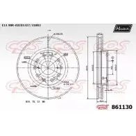 Тормозной диск MAXTECH 86113 0 HI9R7 4327395 861130.0000