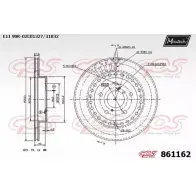 Тормозной диск MAXTECH 861162.0000 BMCE7F 861 162 4327403