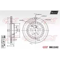 Тормозной диск MAXTECH 8611 62 861162.6880 HTRGJ 4327405