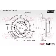 Тормозной диск MAXTECH Toyota Land Cruiser Prado (J150) 4 Внедорожник 4.0 V6 VVTi (GRJ150) 249 л.с. 2009 – 2025 861203.0000 8 61203 H2MRZB6