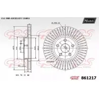 Тормозной диск MAXTECH 4327467 861 217 PX3KW9 861217.0000