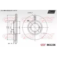 Тормозной диск MAXTECH 4327491 ASCPI7P 861226.0000 8612 26