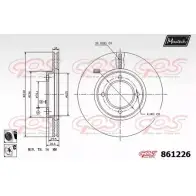 Тормозной диск MAXTECH 861 226 861226.6060 CWX2Z 4327492