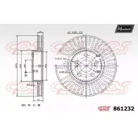 Тормозной диск MAXTECH 861232.0000 4327507 L9ODW0 861 232