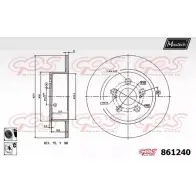 Тормозной диск MAXTECH 861240.6060 PS66I 86124 0 Toyota