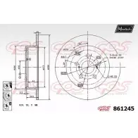 Тормозной диск MAXTECH 861245.6880 4327537 C7A11R 86 1245