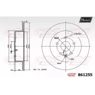Тормозной диск MAXTECH 861255.0000 Lexus SC (Z40) 2 2001 – 2010 8612 55 NQNE4P9