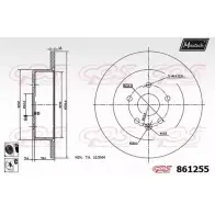 Тормозной диск MAXTECH Lexus SC (Z40) 2 2001 – 2010 0NK4X 8 61255 861255.6060