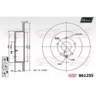 Тормозной диск MAXTECH Lexus SC (Z40) 2 2001 – 2010 86 1255 861255.6880 5BCGKA