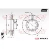 Тормозной диск MAXTECH A2AZHOW 861 262 861262.6060 Toyota Hiace (H200) 5 Фургон 2.5 D 4D 95 л.с. 2006 – 2024