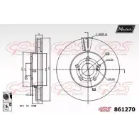 Тормозной диск MAXTECH 3ZAERX 4327624 861270.6060 861 270