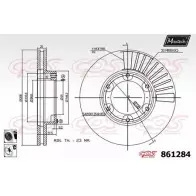 Тормозной диск MAXTECH 86128 4 861284.6060 4327664 SGKPQZI