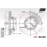 Тормозной диск MAXTECH 86 1284 BQBLP9 4327665 861284.6880