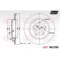 Тормозной диск MAXTECH MRJMVA 861290.0000 86129 0 Toyota Auris (E150) 1 Хэтчбек 1.8 (ZRE152) 144 л.с. 2009 – 2012