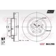 Тормозной диск MAXTECH 861290.6060 Toyota Auris (E150) 1 Хэтчбек 1.8 (ZRE152) 144 л.с. 2009 – 2012 8612 90 PNX0VT5