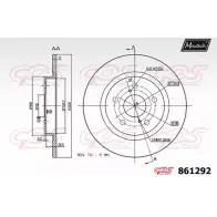 Тормозной диск MAXTECH 861292.0000 4327679 RCI0TF 86 1292