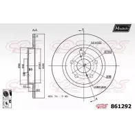 Тормозной диск MAXTECH 861292.6060 1HS7PU 86129 2 4327680